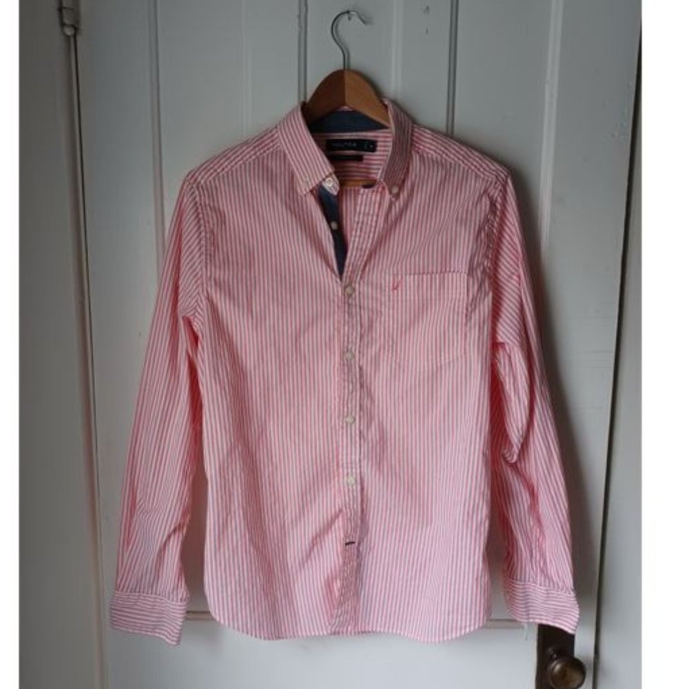 Men's Nautica striped oxford shirt (M)